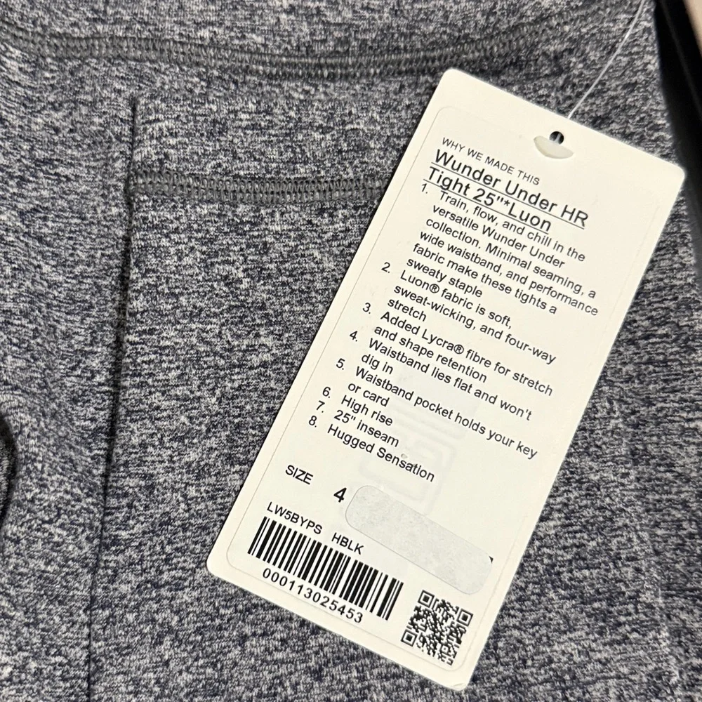 Lululemon wunder under tights leggings size 4  NWT pants